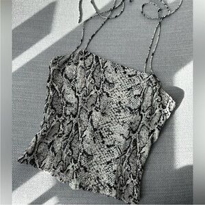 Snake Print - Reformation Top